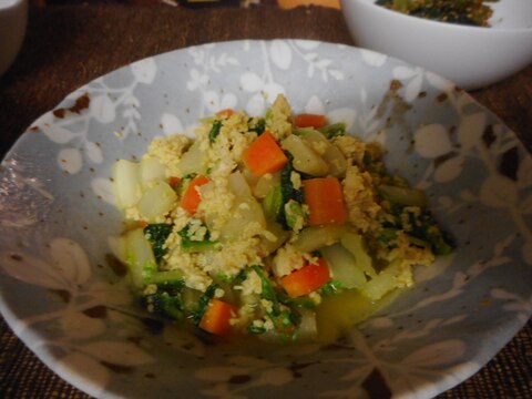 白菜とひき肉のカレー炒め煮